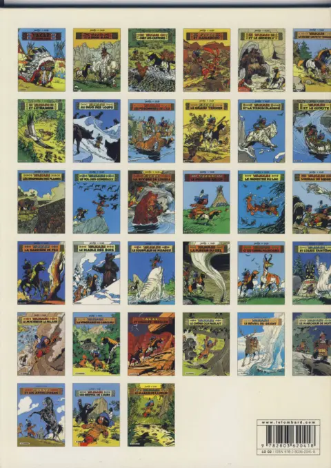 Verso de l'album Yakari Tome 8 Au pays des loups