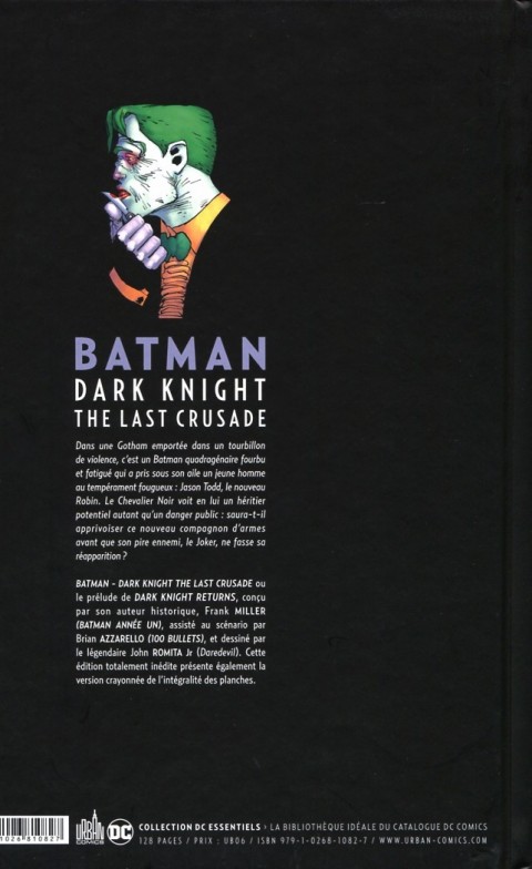 Verso de l'album Batman - Dark Knight : The Last Crusade
