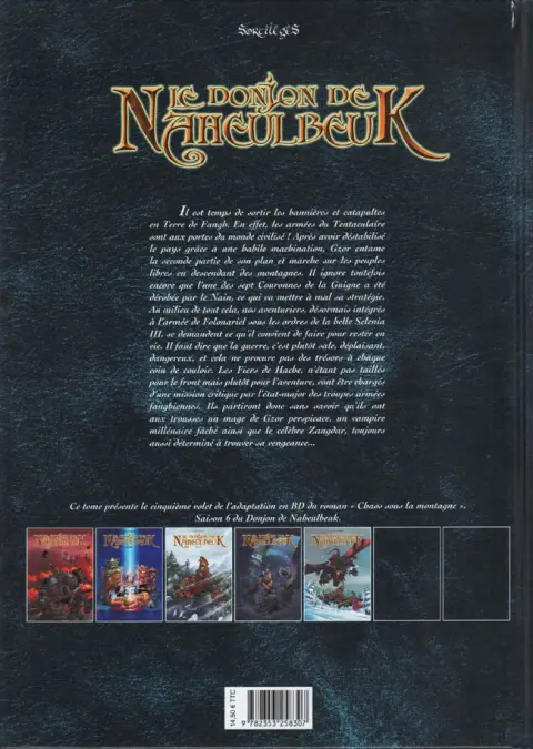 Verso de l'album Le Donjon de Naheulbeuk Tome 23 Sixième saison, partie 5