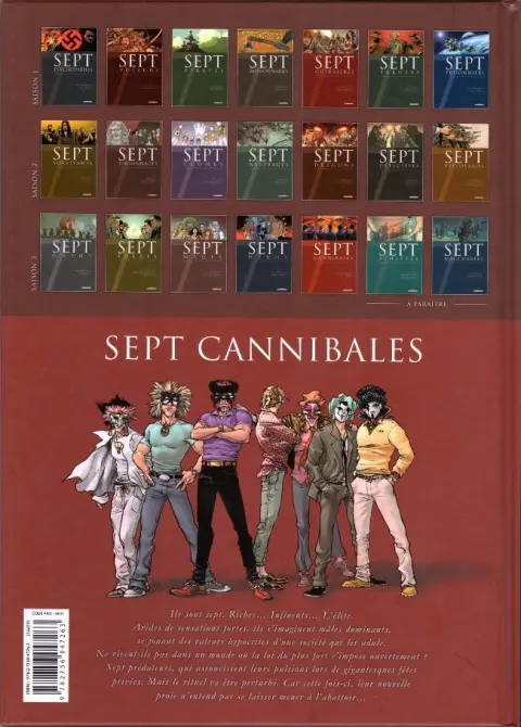 Verso de l'album Sept Cycle 3 Tome 19 Sept cannibales