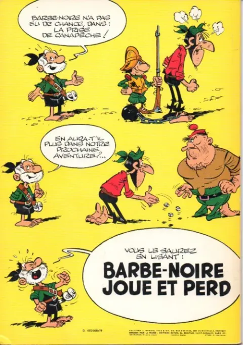 Verso de l'album Le Vieux Nick et Barbe-Noire Tome 16 La prise de Canapêche