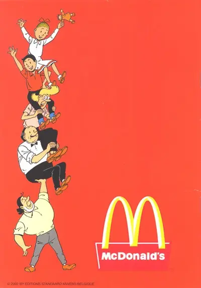 Verso de l'album Bob et Bobette (Publicitaire) Les Gaz Galapagos