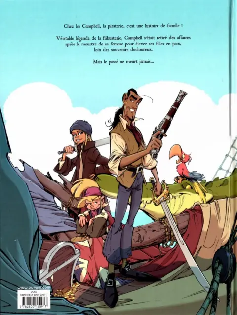 Verso de l'album Les Campbell Tome 2 Le redoutable pirate Morgan
