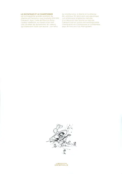 Verso de l'album Spirou et Fantasio - L'intégrale Version Originale Tome 10 Le dictateur et le champignon
