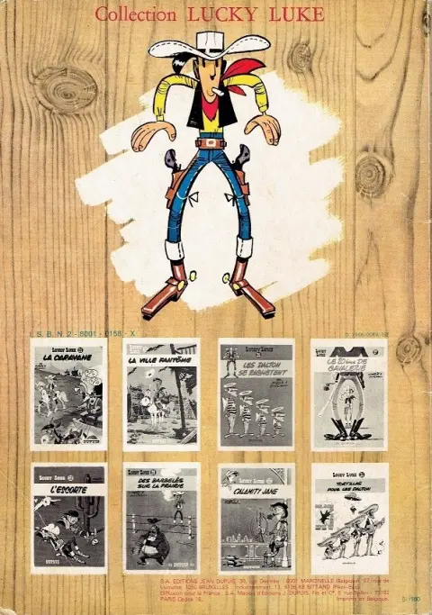 Verso de l'album Lucky Luke Tome 19 Les rivaux de Painful Gulch