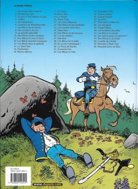 Verso de l'album Les Tuniques Bleues Tome 35 Captain Nepel