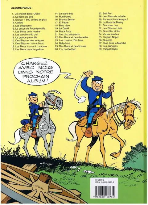 Verso de l'album Les Tuniques Bleues Tome 16 Bronco Benny