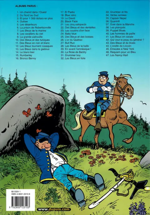 Verso de l'album Les Tuniques Bleues Tome 38 Les planqués