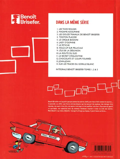 Verso de l'album Benoît Brisefer Tome 2 Madame Adolphine
