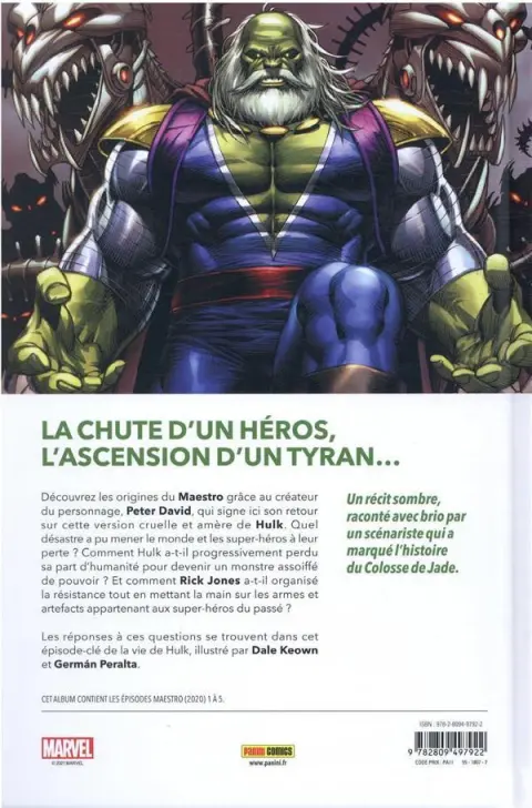 Verso de l'album Maestro Tome 1 Symphonie en gamma majeur