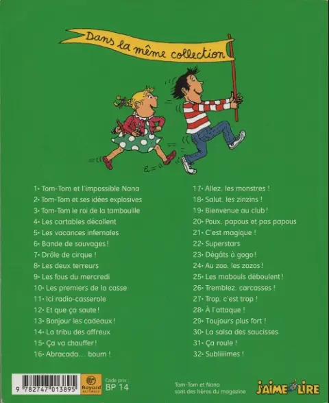 Verso de l'album Tom-Tom et Nana Tome 11 Ici radio-casserole