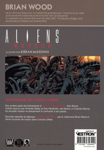 Verso de l'album Aliens - Rescue