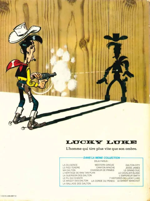 Verso de l'album Lucky Luke Tome 37 Canyon Apache