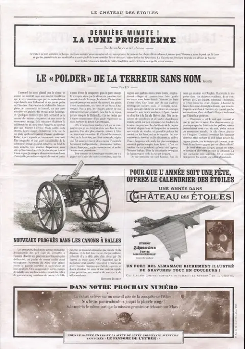 Verso de l'album Le Château des étoiles Le Château des Etoiles - Gazette N° 8 Mars prussien