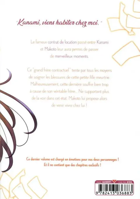 Verso de l'album Frère à louer 4