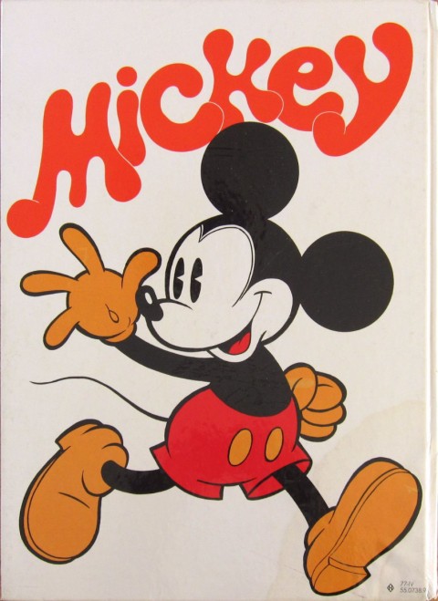 Verso de l'album La fabuleuse histoire de Mickey