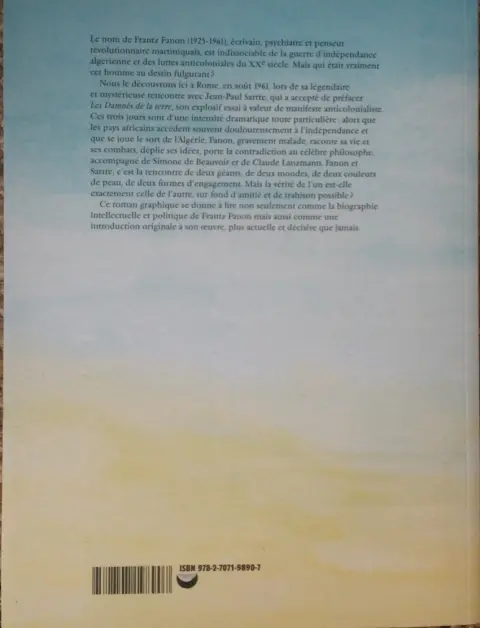 Verso de l'album Frantz Fanon