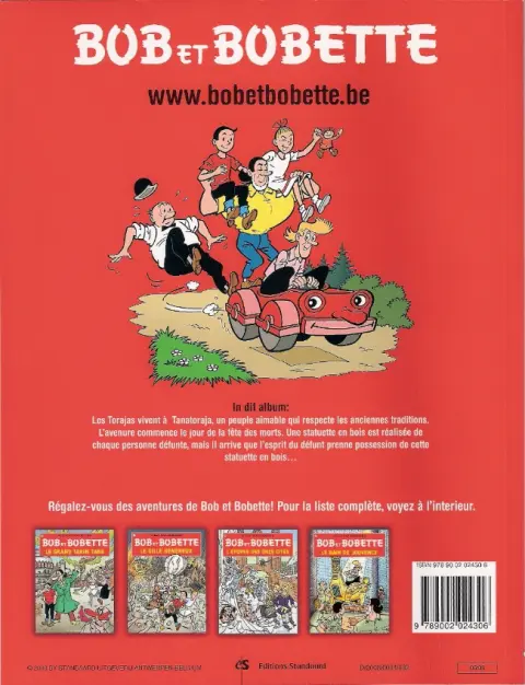 Verso de l'album Bob et Bobette Tome 242 Tokapua Toraja