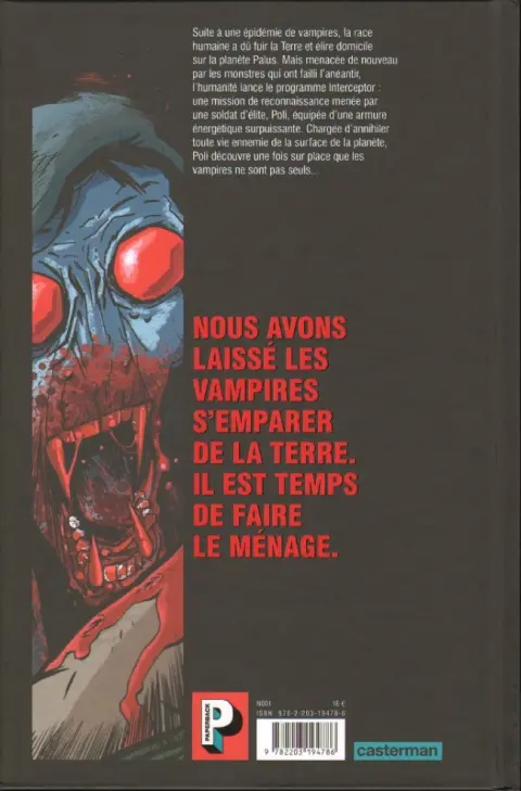 Verso de l'album Interceptor 1