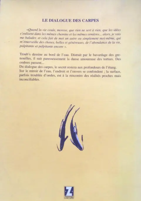 Verso de l'album Le dialogue des carpes