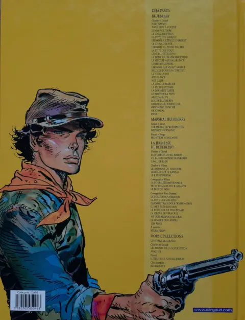 Verso de l'album La Jeunesse de Blueberry Tome 2 Un yankee nommé Blueberry