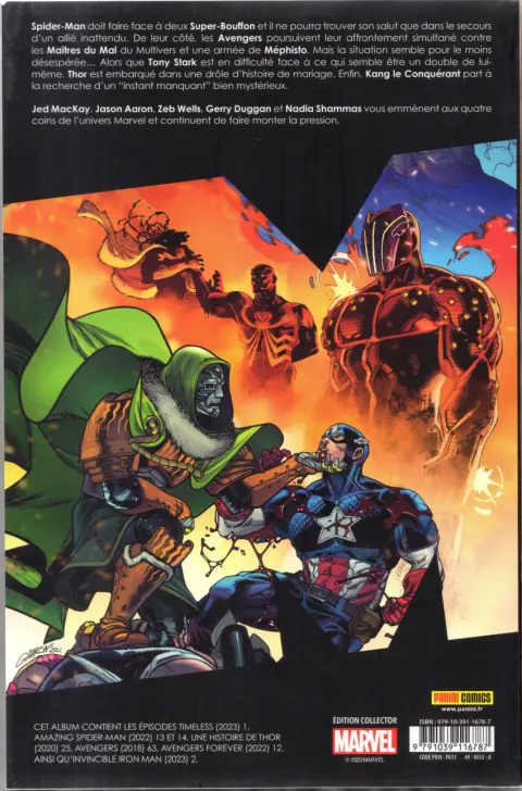 Verso de l'album Marvel Comics Tome 19