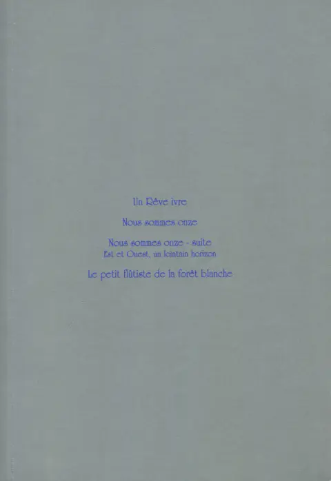 Verso de l'album Moto Hagio - Anthologie 1 De la rêverie