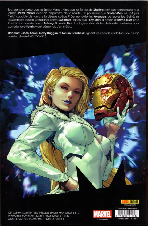 Verso de l'album Marvel Comics Tome 22