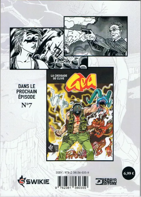 Verso de l'album Gea N° 6 L'ogre