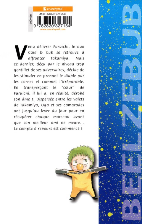 Verso de l'album Beelzebub 24 Takamiya et Lucifer