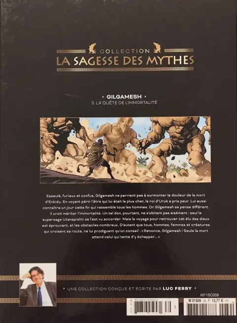 Verso de l'album La sagesse des Mythes - La collection 39 Gilgamesh - 3. La Quête de L'immortalité