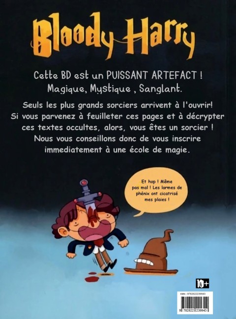 Verso de l'album Bloody Harry Tome 5 Le garçon qui n'a pas survécu
