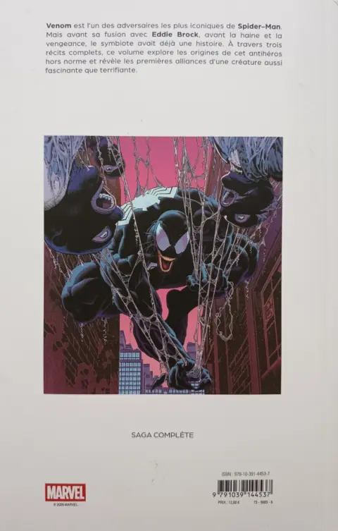 Verso de l'album Venom - La Naissance du mal