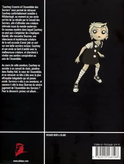 Verso de l'album Courtney Crumrin Tome 2 Courtney Crumrin et l'Assemblée des Sorciers