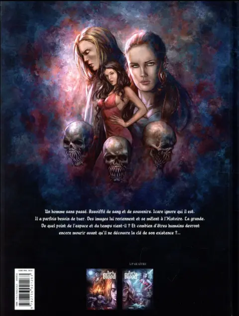 Verso de l'album Dark Blood Tome 1 Icare