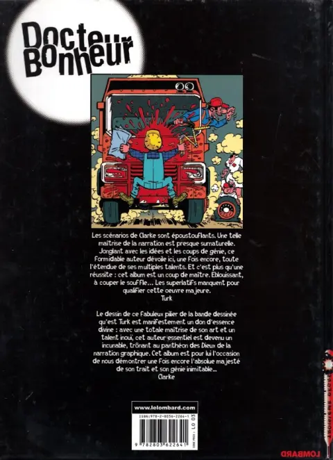Verso de l'album Docteur Bonheur Tome 1
