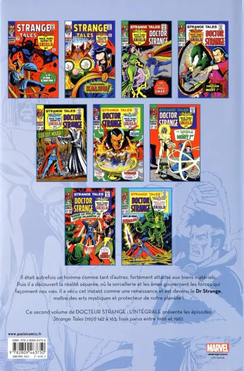 Verso de l'album Docteur Strange (L'intégrale) Tome 2 1966-1967