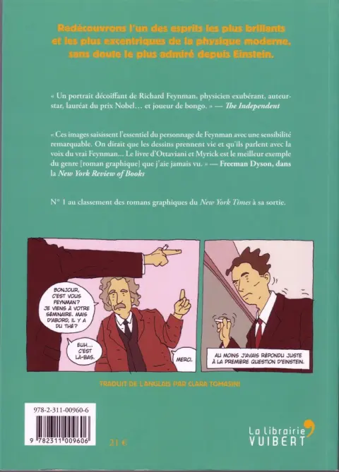 Verso de l'album Feynman