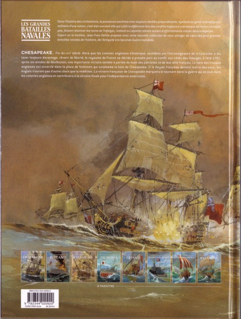 Verso de l'album Les grandes batailles navales Tome 3 Chesapeake