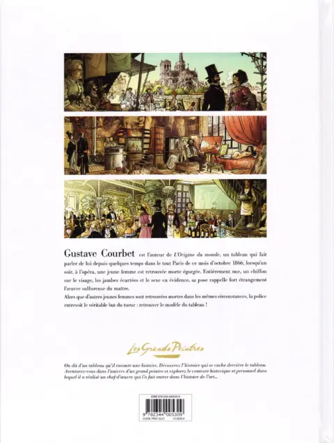 Verso de l'album Les Grands Peintres Tome 8 Courbet