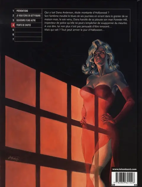 Verso de l'album Halloween blues Tome 4 Points de chutes