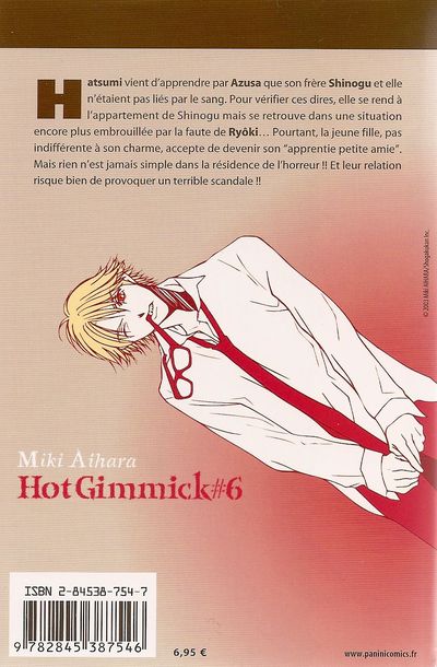 Verso de l'album Hot Gimmick #6