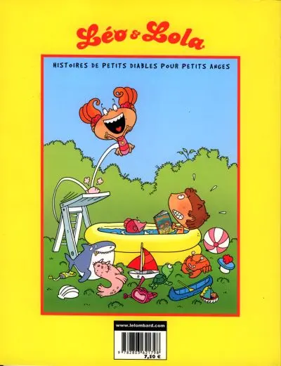 Verso de l'album Léo & Lola Tome 1 On s'aime trop !