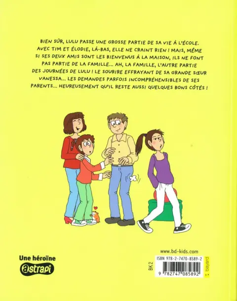 Verso de l'album Lulu 6 La famille avant tout