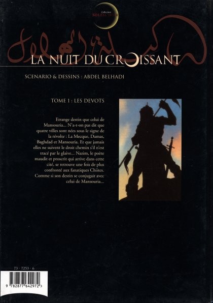Verso de l'album La Nuit du croissant Les devots