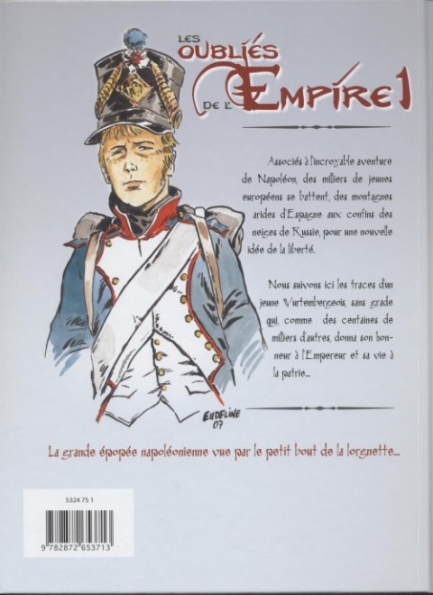 Verso de l'album Les Oubliés de l'Empire Tome 1 Poussières de gloire