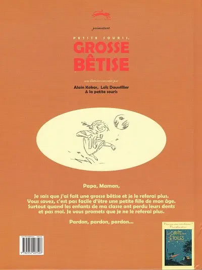 Verso de l'album Petite souris, grosse bêtise
