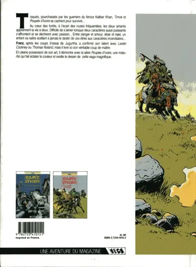 Verso de l'album Poupée d'ivoire Tome 2 La griffe de bronze