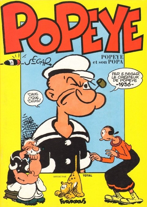 Couverture de l'album Popeye Futuropolis Popeye et son popa