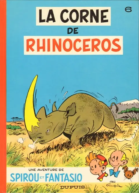 Couverture de l'album Spirou et Fantasio Tome 6 La corne de rhinocéros